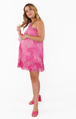 Wonder Mini Dress ~ Pink Fizz Glimmer