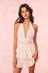 Deanna Tie-Dye Halter Mini Dress