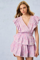 Gwen Heirloom Print Cotton Mini Dress