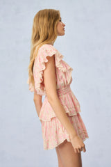 Gwen Heirloom Print Cotton Mini Dress