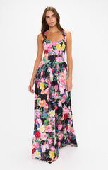 Abigail Maxi Dress ~ Moonlit Garden Gala Taffeta