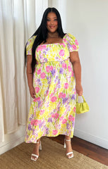 Smitten Midi Dress ~ Blooming Tulips