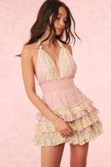 Quintelle Cotton Mixed Print Mini Dress