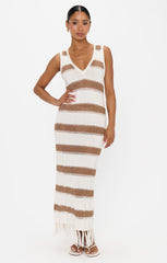 Havana Coverup ~ Sand Dollar Stripe Crochet